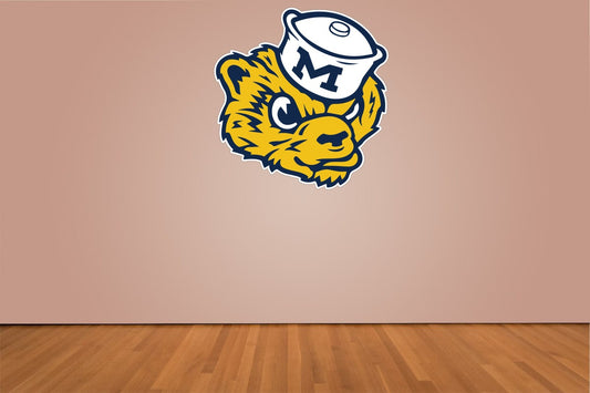 University of Michigan Wolverines Indoor Wall Vinyl Decal Sticker 5 - 52"