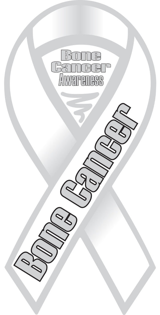 Bone Cancer Awareness Ribbon Vinyl Decal Sticker Choose Size Support
