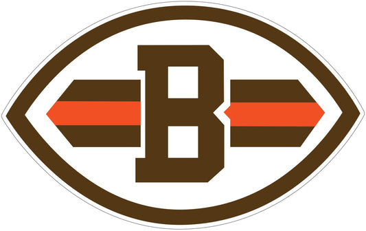Cleveland Browns Logo Laminated Vinyl Sticker Decal NFL car window