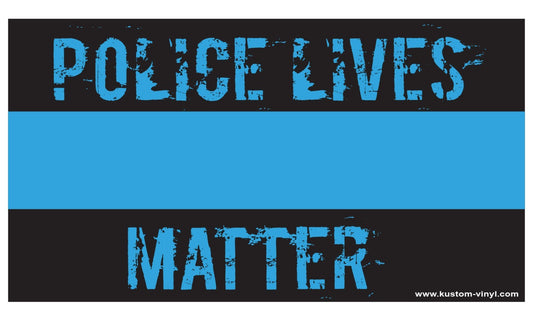 5" Police Lives Matter Thin Blue Line American Flag Car Vinyl Decal Sticker