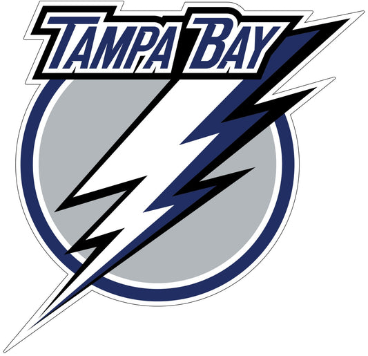 Tampa Bay Lightning Logo - Die Cut Laminated Vinyl Sticker Decal NHL car window