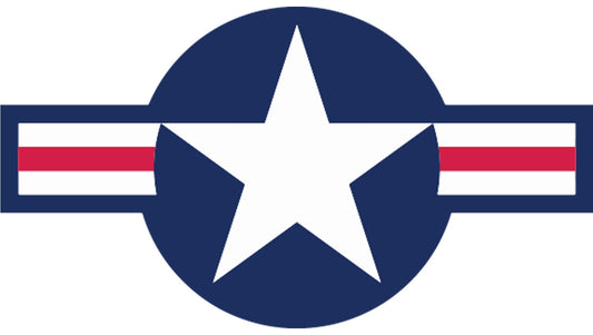 USAF - Die Cut Laminated Vinyl Sticker All Weather Safe- Air Force - Choose Size