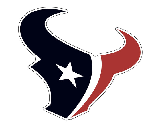 Houston Texans Logo - Die Cut Laminated Vinyl Sticker Decal NFL car window