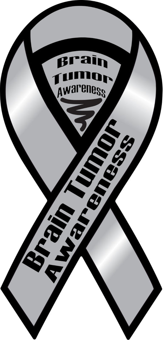 Brain Tumor Awareness Ribbon Vinyl Decal Sticker Choose Size Support