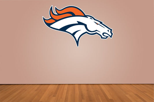 Denver Broncos Indoor Wall Vinyl Decal Sticker 5" - 52"