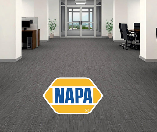 NAPA Floor Carpet Graphic Decal Sticker - Indoor or Outdoor Sidewalk 4"-52"