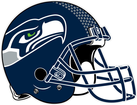 Seattle Seahawks Logo Cut Laminated Vinyl Sticker Decal NFL car window
