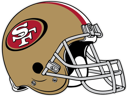San Francisco 49ers Logo - Die Cut Laminated Vinyl Sticker Decal -NFL car window