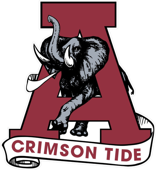 Alabama Crimson Tide Vinyl Decal Sticker | Different Sizes - Outdoor