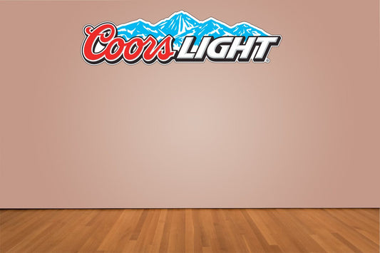Coors Light Mountains Logo Indoor Wall Vinyl Decal Sticker 5" - 52"