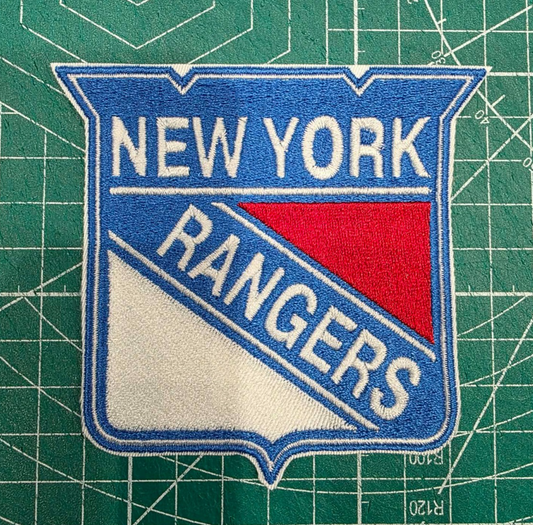 New York Rangers logo nhl 5" Iron On Embroidered Patch shoulder