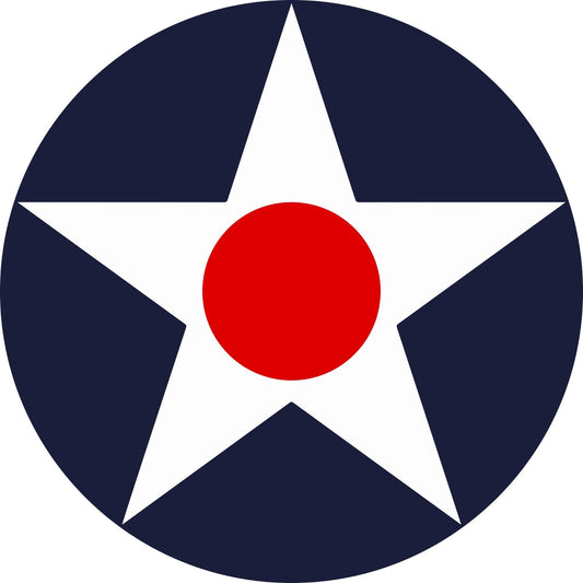 USAF Insignia Vinyl Decal Outdoor Laminated 2"-52" US Air Force Roundel WWI