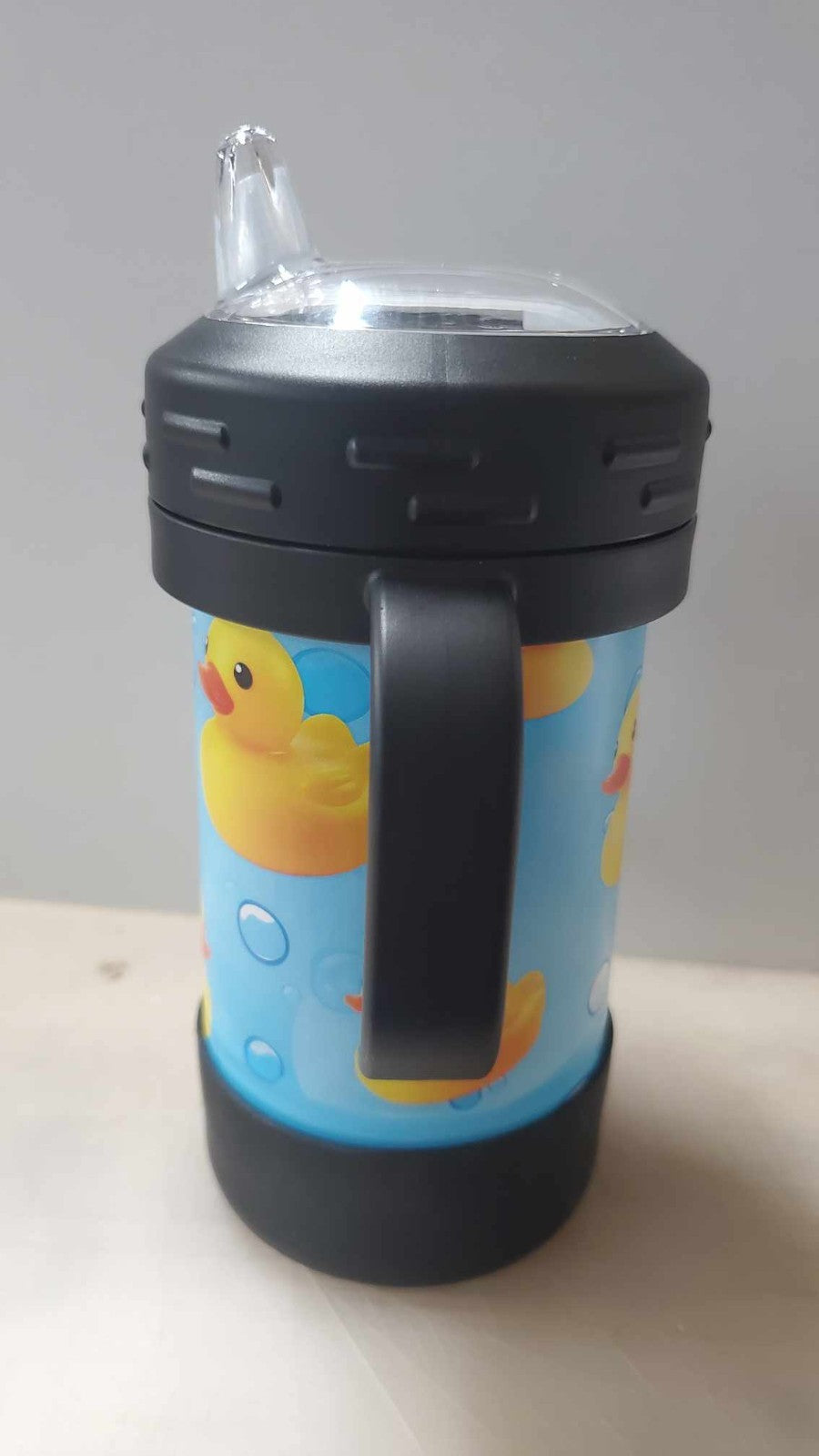 Rubber Ducks Themed Kids 10 oz Insulated Sippy Cup Cute With Removable Handles