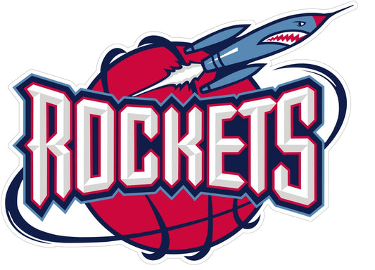 Houston Rockets Logo Die Cut Laminated Vinyl Sticker Decal NBA car window