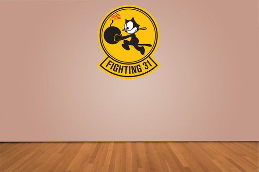 VF-31 Tomcatters Fighting 31 Navy Indoor Wall Vinyl Decal Sticker 5"-52"