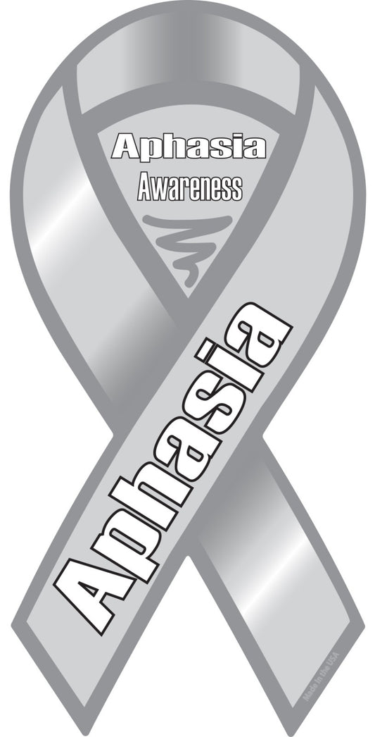 Aphasia Awareness Ribbon Vinyl Decal Sticker Support Choose Size car window