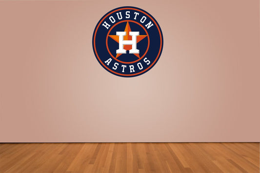 Houston Astros Indoor Wall Vinyl Decal Sticker 5" - 52"