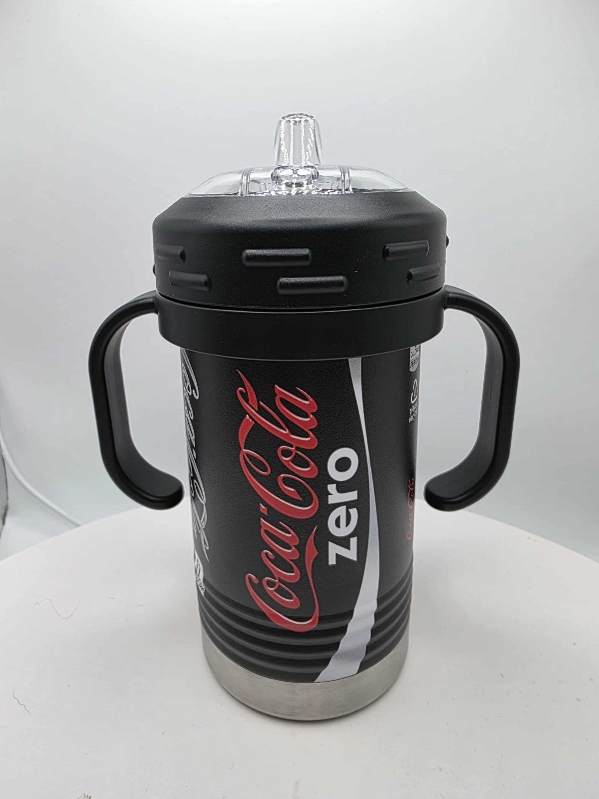 Zero Sugar Soda Inspired 10 oz Insulated Sippy Cup Spill Resistant Gift