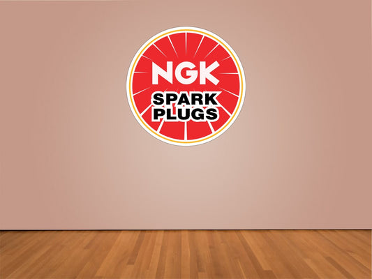 NGK Spark Plugs Racing Indoor Wall Vinyl Decal Sticker 5"-52"