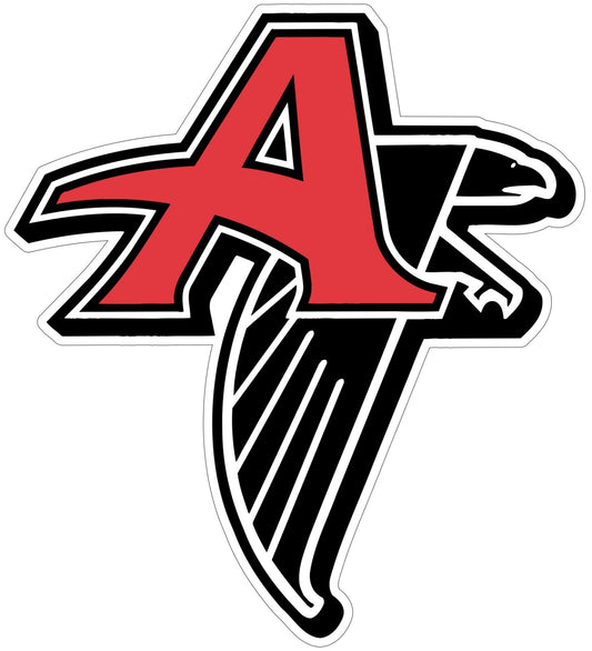 Atlanta Falcons Logo Cut Laminated Vinyl Sticker Decal NFL car window