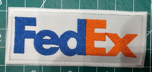 FedEx Express 3.75" Iron On Embroidered Patch shoulder