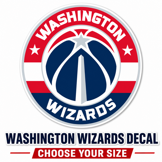 Washington Wizards Vinyl Sticker Decal NBA Basketball Car Laptop Window