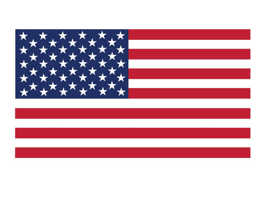 American Flag USA Sticker Vinyl Decal Multiple Sizes window door helmet wall