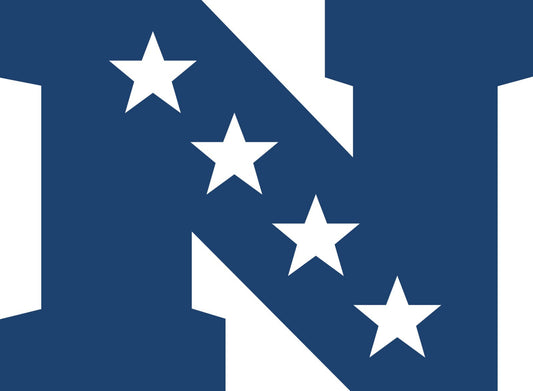 NFC NFL Logo - Die Cut Laminated Vinyl Sticker Decal NFL car window