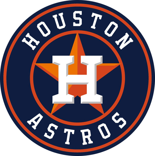 Houston Astros Logo Sticker Vinyl Decal | Choose Size window door