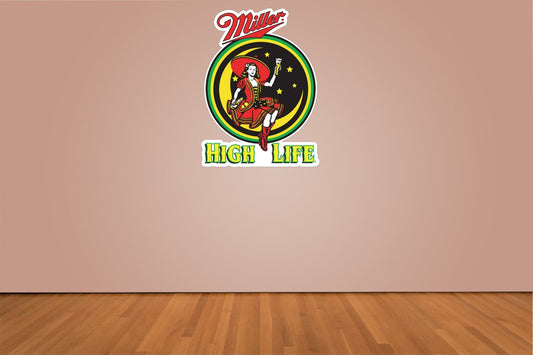 Miller High Life Beer Logo Indoor Wall Vinyl Decal Sticker 5 - 52"