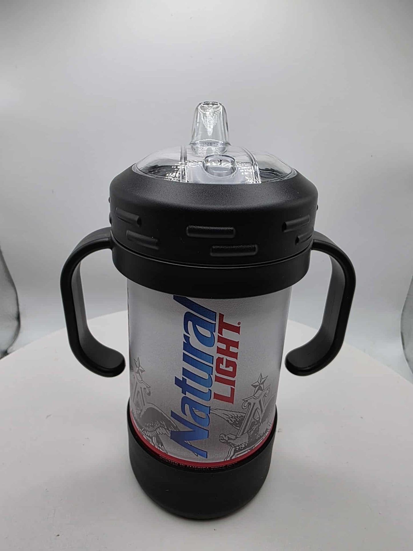 Natural Light Ice Insulated Sippy Cup Full Wrap UV Printed Color Beer Inspired