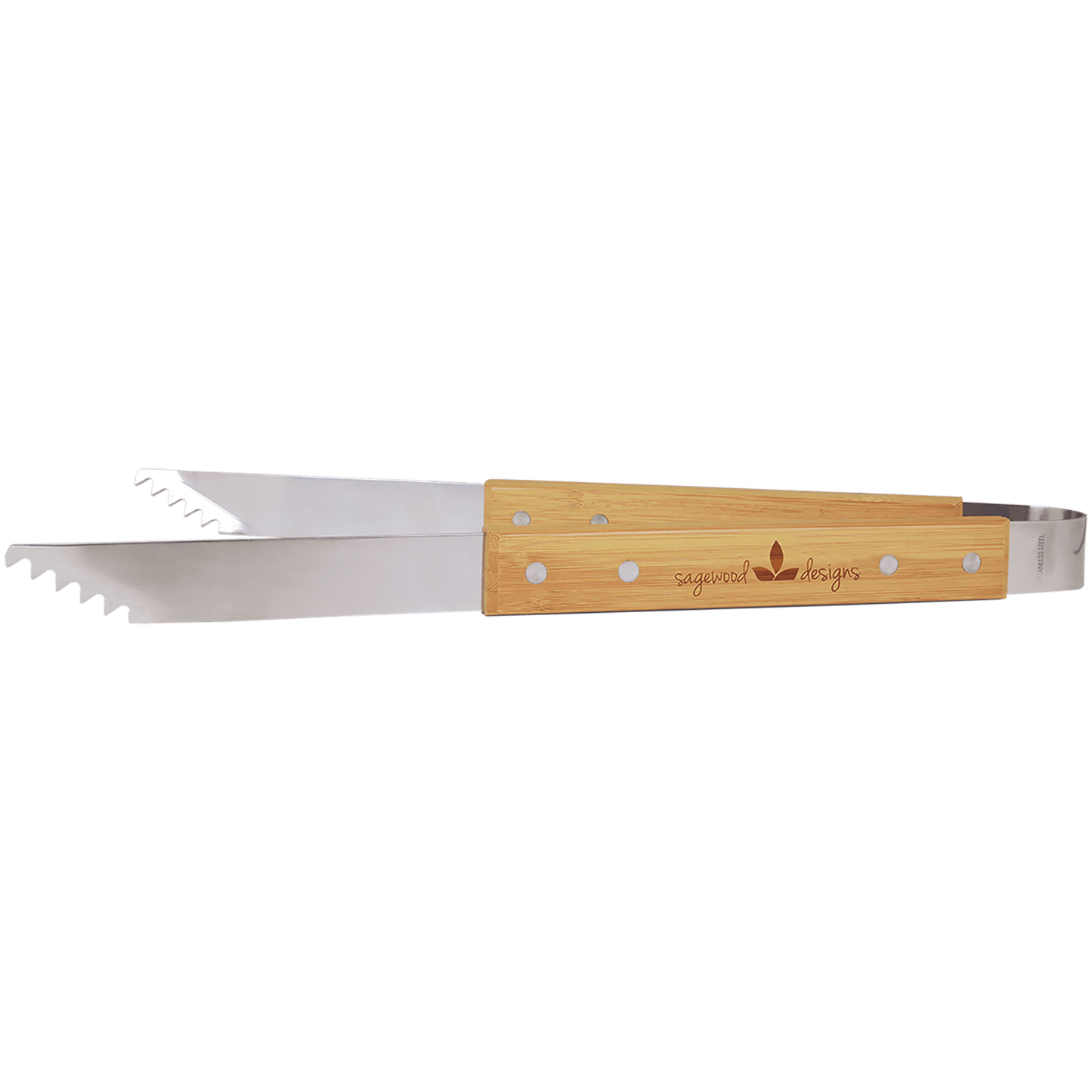 Bamboo Barbeque Tongs - 14"