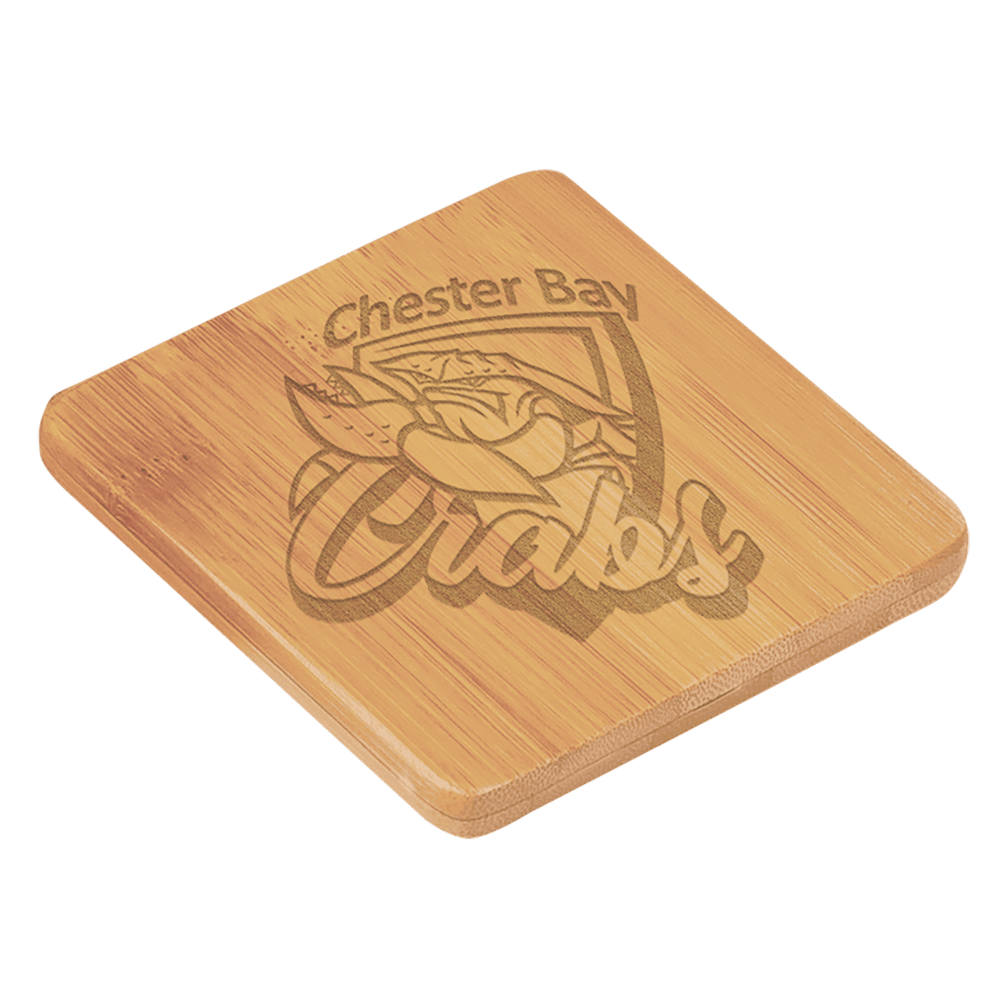 Square Bamboo Coaster - 3 1/2" x 3 1/2"
