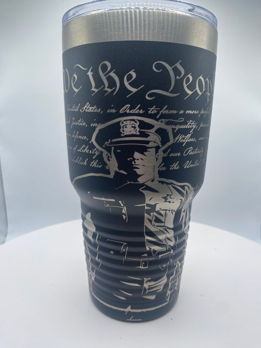 Police - 30 oz - laser engraved tumbler