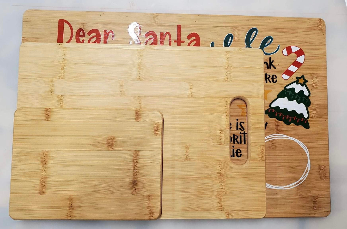 Santa Serving Tray - UV printed - with your family/child/childrens names