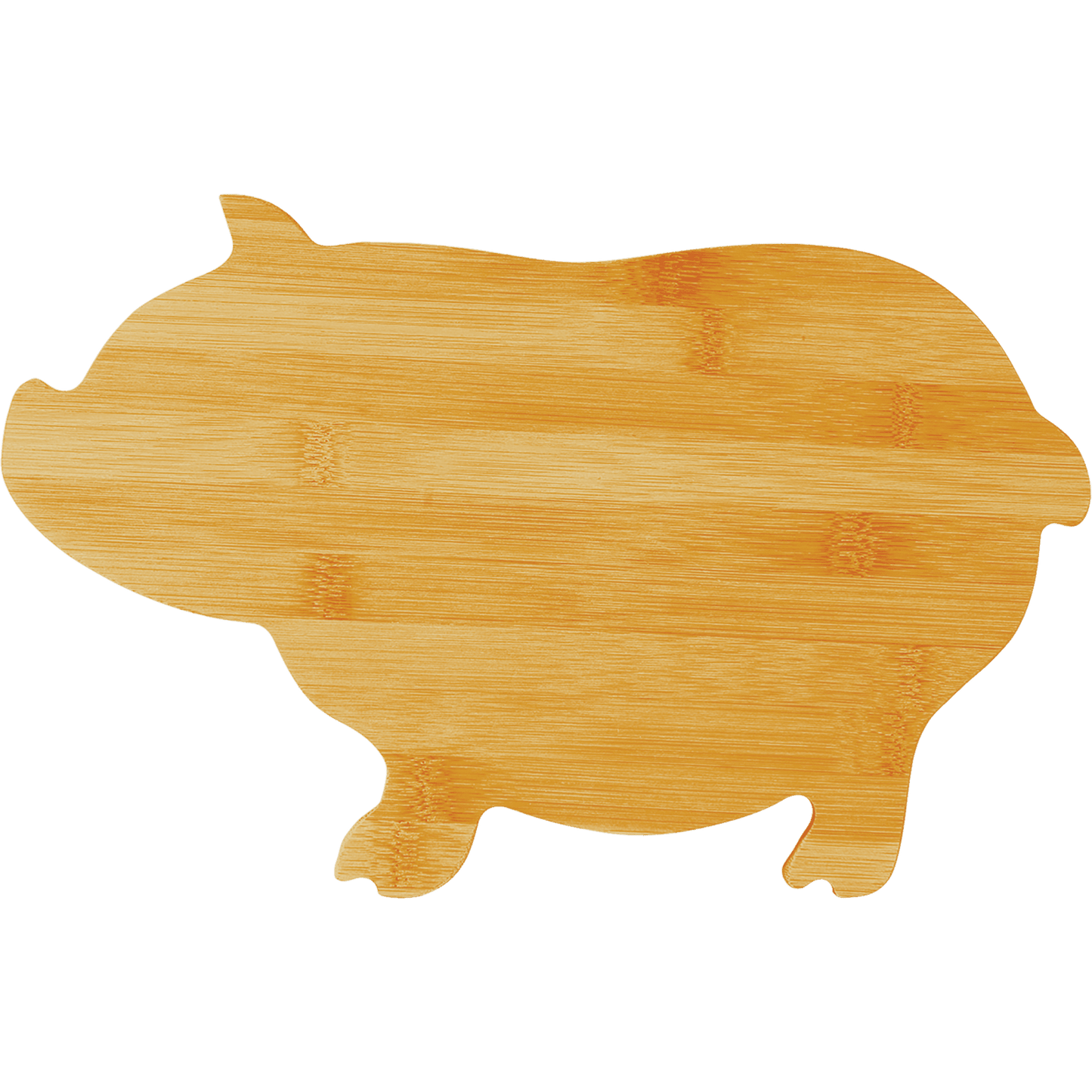 Bamboo Pig Shaped Cutting Board - 13 3/4" x 8 3/4"