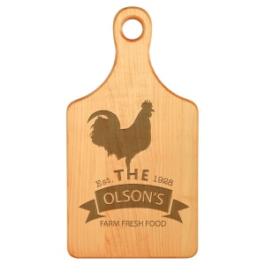 Maple Paddle Shaped Cutting Board - 13 1/2" x 7"