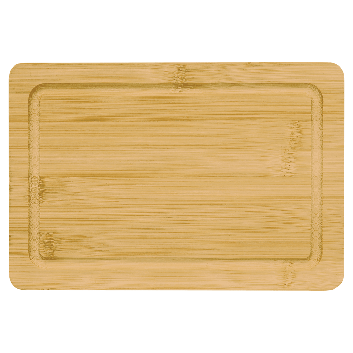 Bamboo Cutting Board with Drip Ring - 9" x 6"
