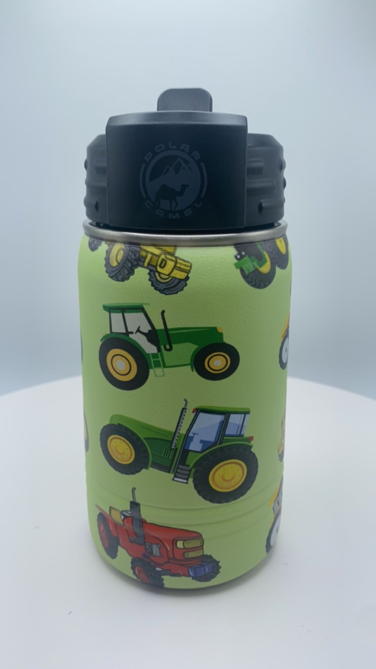 Tractor - 10 oz Water Bottle - UV Printed