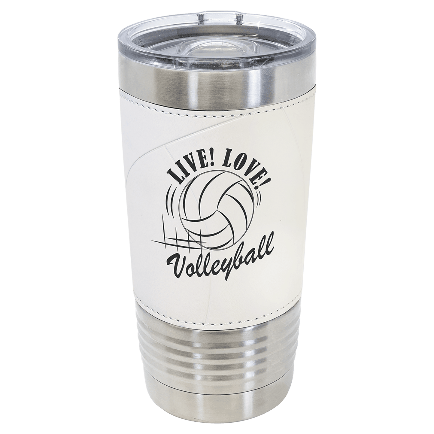 Customizable Volleyball Polar Camel 20 oz. Tumbler with Slider Lid Mom / Dad