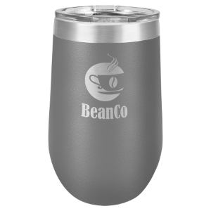 16 oz. Vacuum Insulated Stemless Polar Camel Tumbler w/Lid