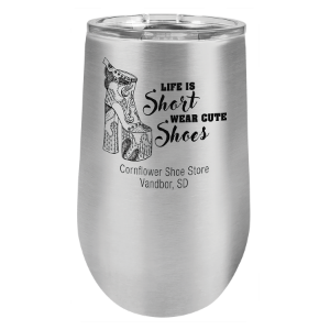16 oz. Vacuum Insulated Stemless Polar Camel Tumbler w/Lid