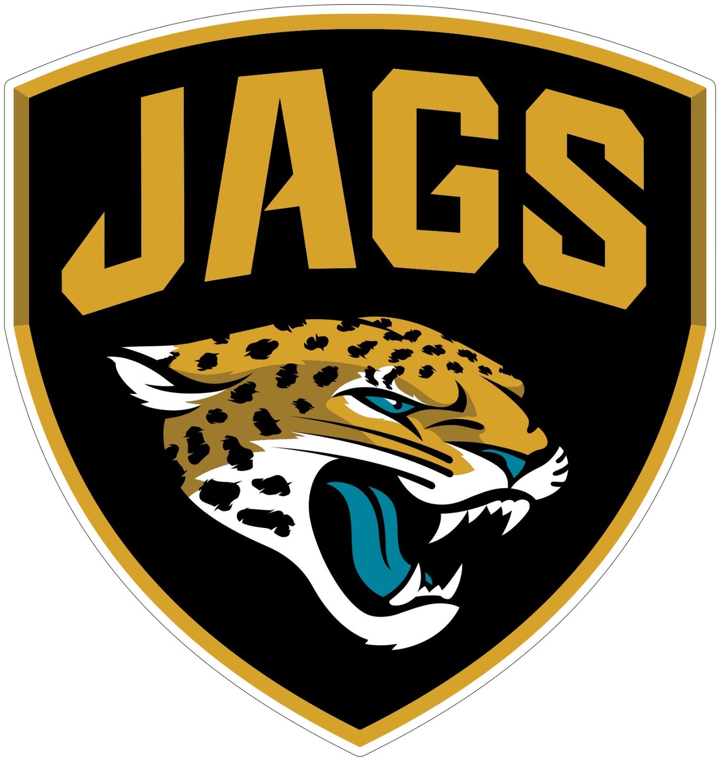 Jacksonville Jaguars Logo Cut Laminated Vinyl Sticker Decal NFL car window
