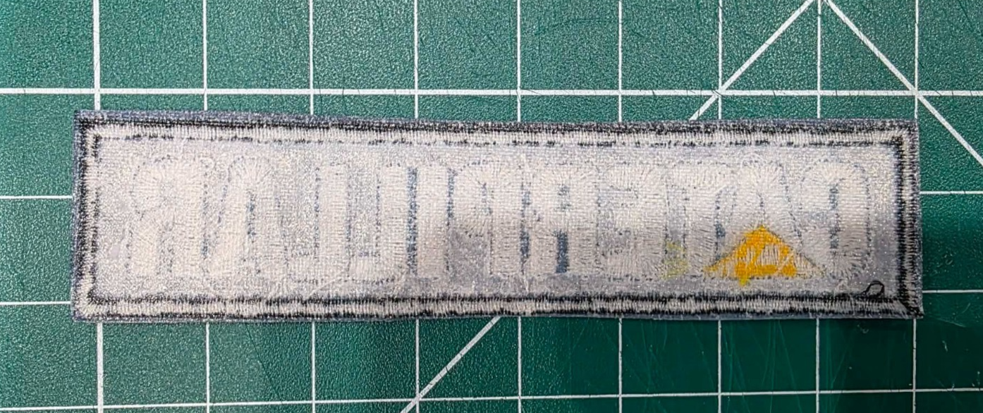 Caterpillar Iron On Sew Embroidered Patch  4" x 1"