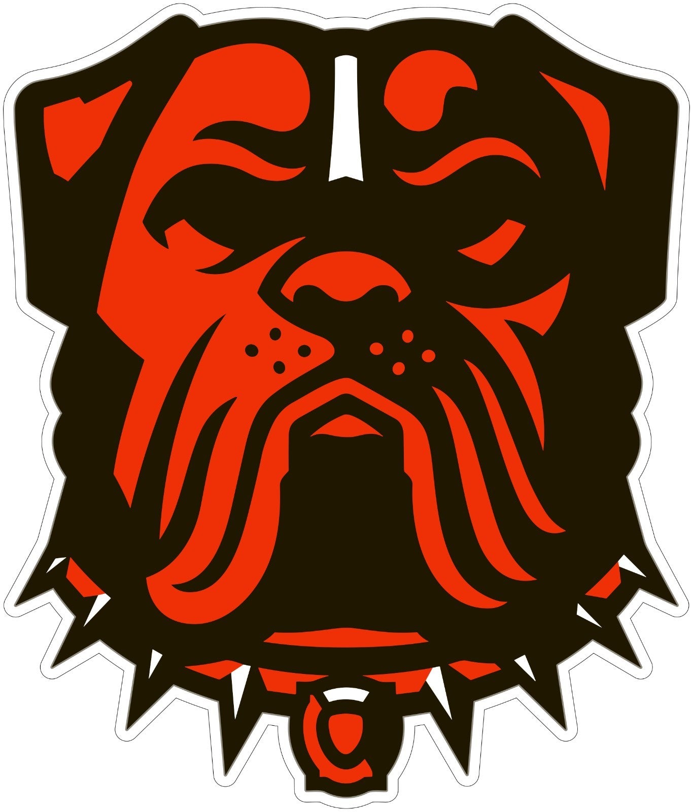 Cleveland Browns Dawg Pound Logo Vinyl Decal NFL