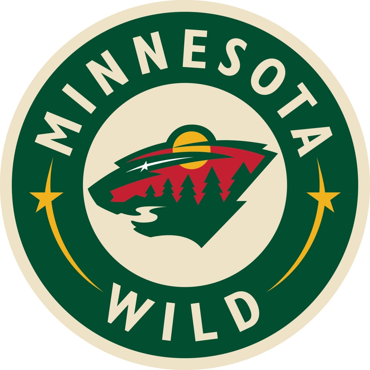 Minnesota Wild Indoor Wall Vinyl Decal Sticker 5" - 52"