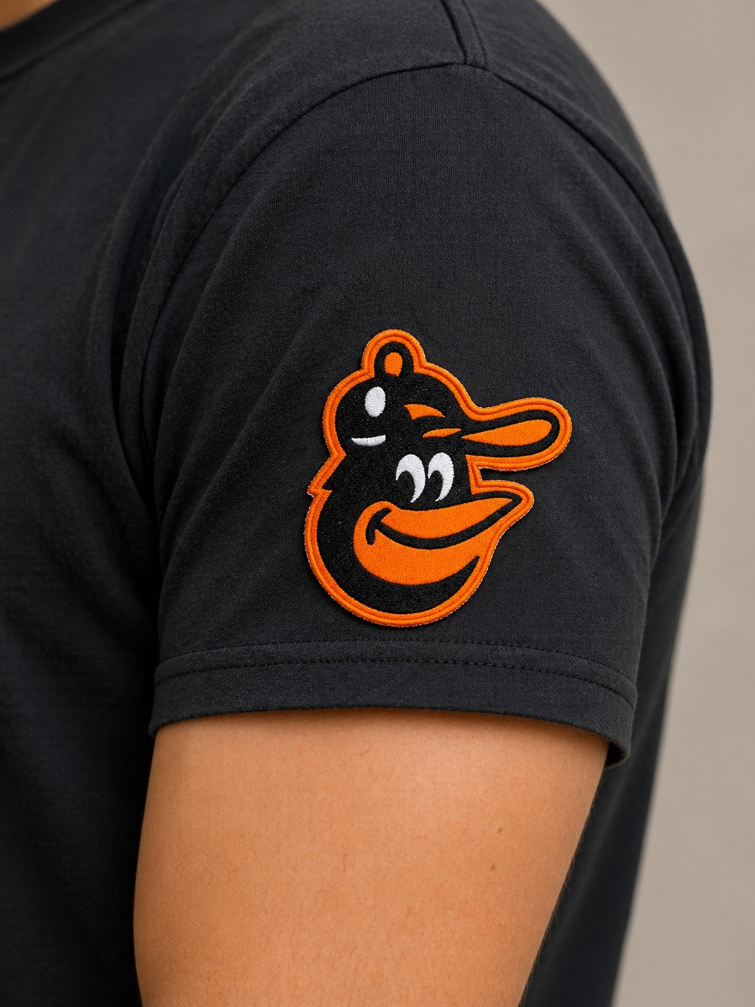 Baltimore Orioles logo MLB 3" x 2.8" Iron On Embroidered Patch shoulder