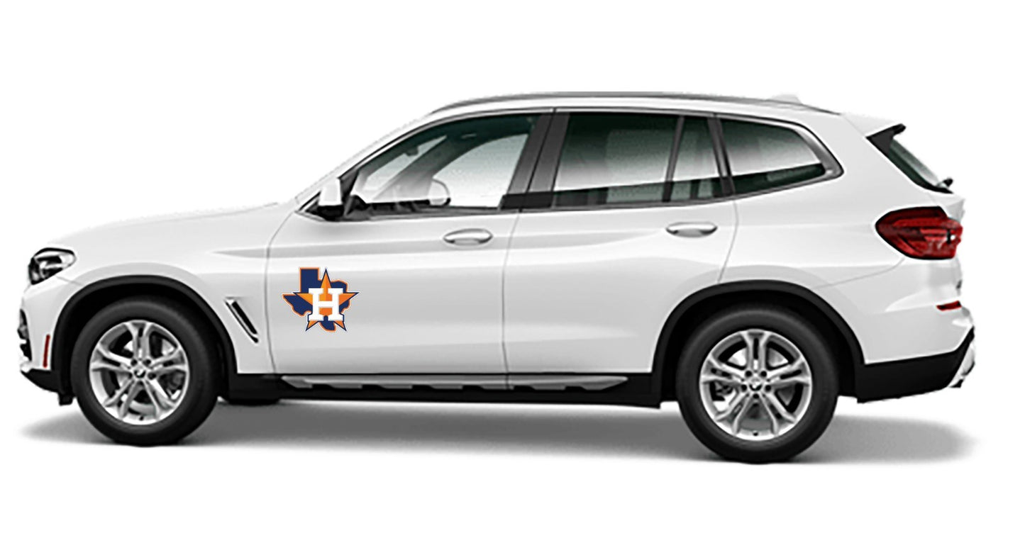 Houston Astros State Texas Sticker Vinyl Decal | Choose Size window door