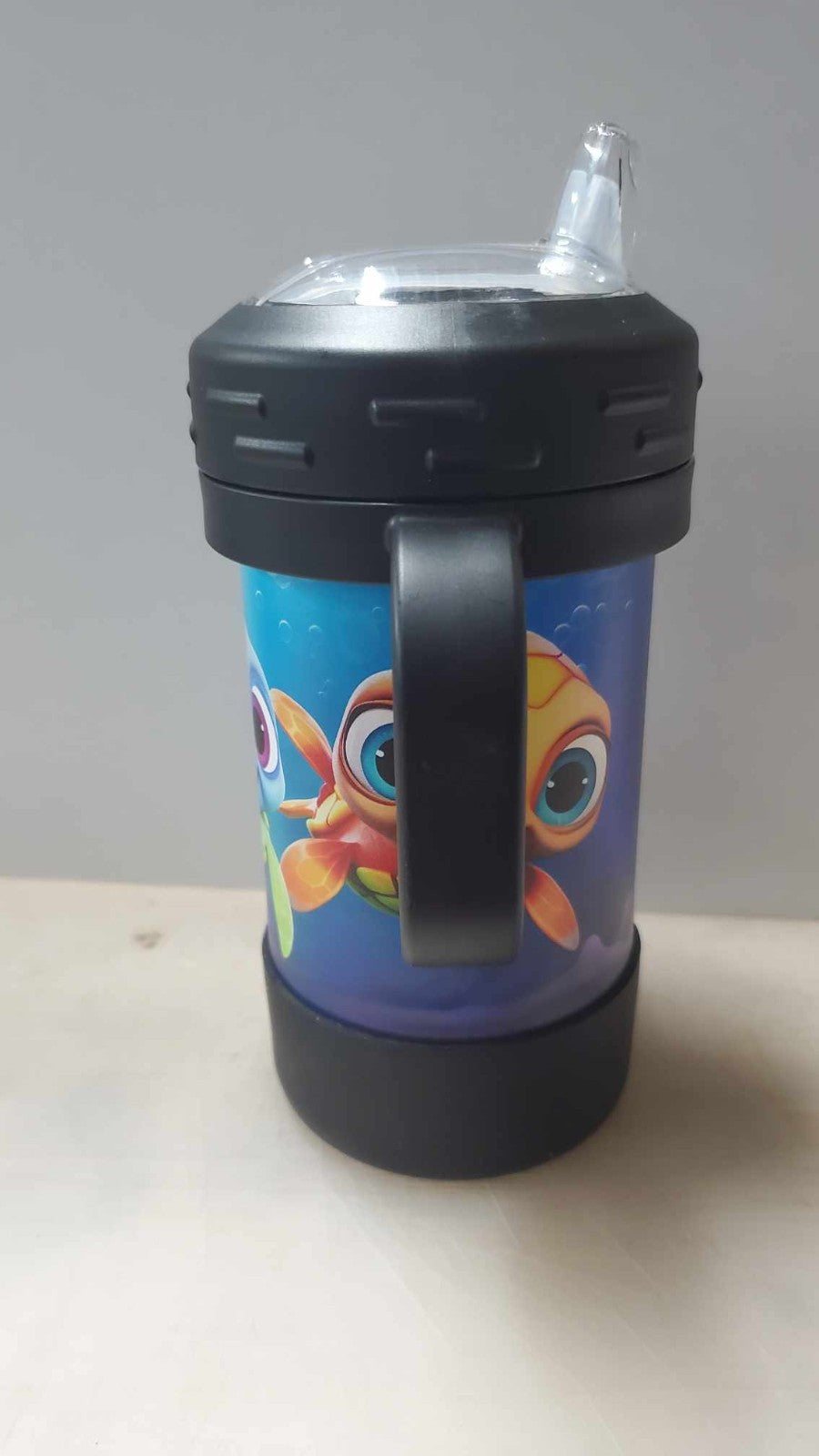 Sea Turtles Themed Kids 10 oz Insulated Sippy Cup Cute With Removable Handles