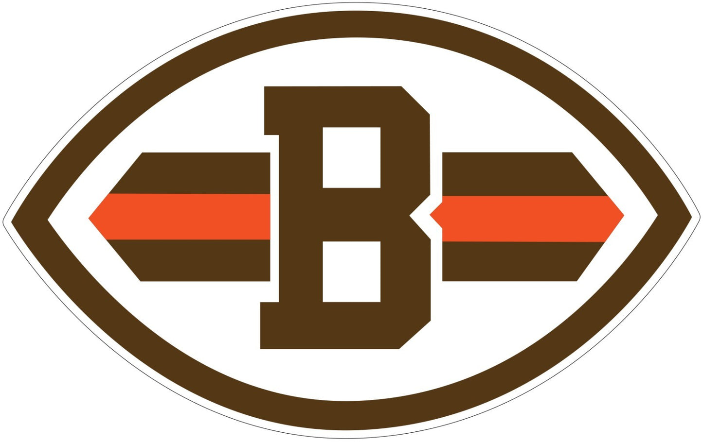 Cleveland Browns Logo Laminated Vinyl Sticker Decal NFL car window